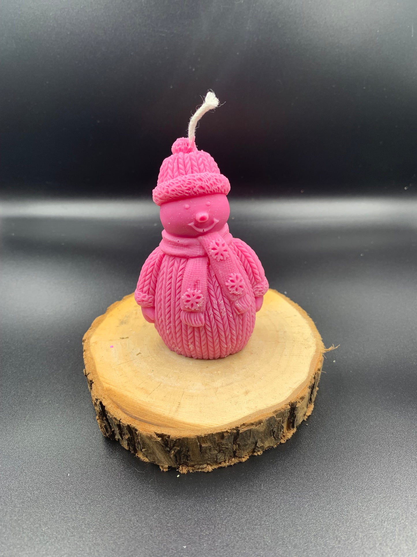 Bougies bonhomme de neige