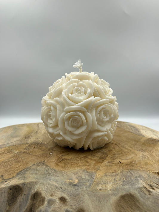 Bougies boule rose