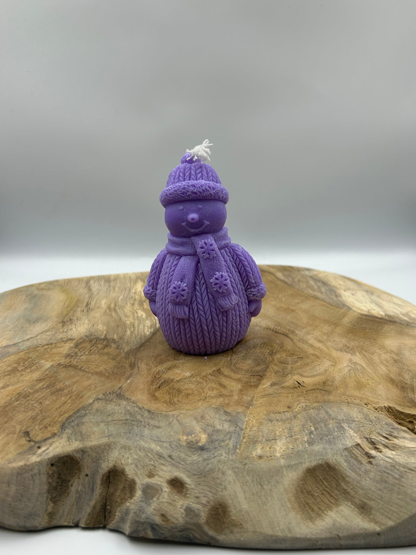 Bougies bonhomme de neige