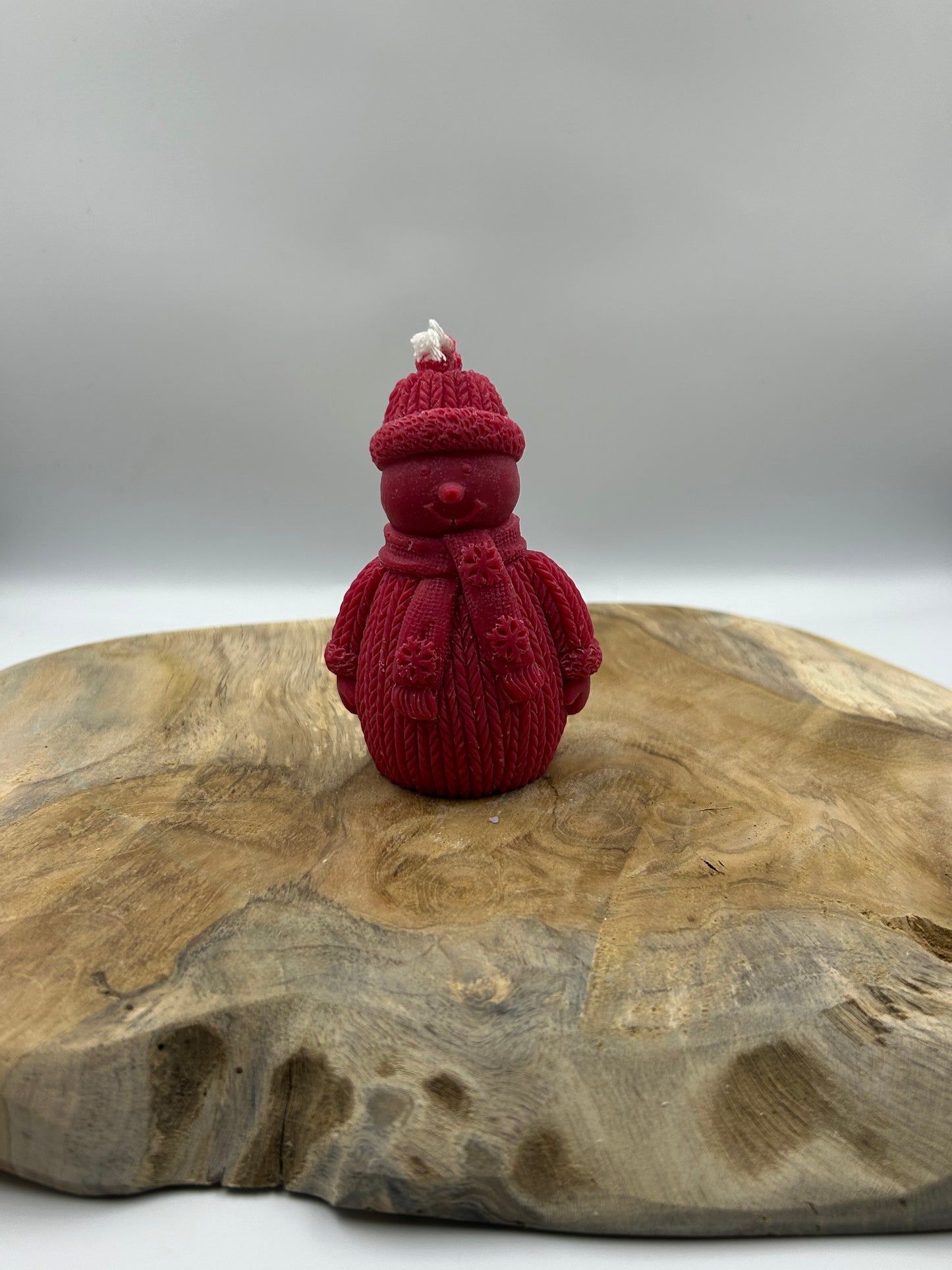 Bougies bonhomme de neige