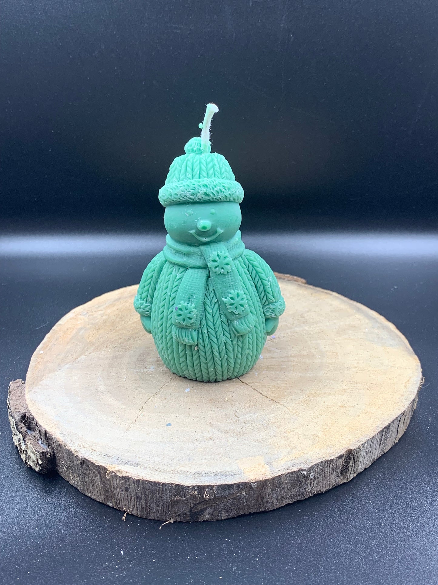 Bougies bonhomme de neige