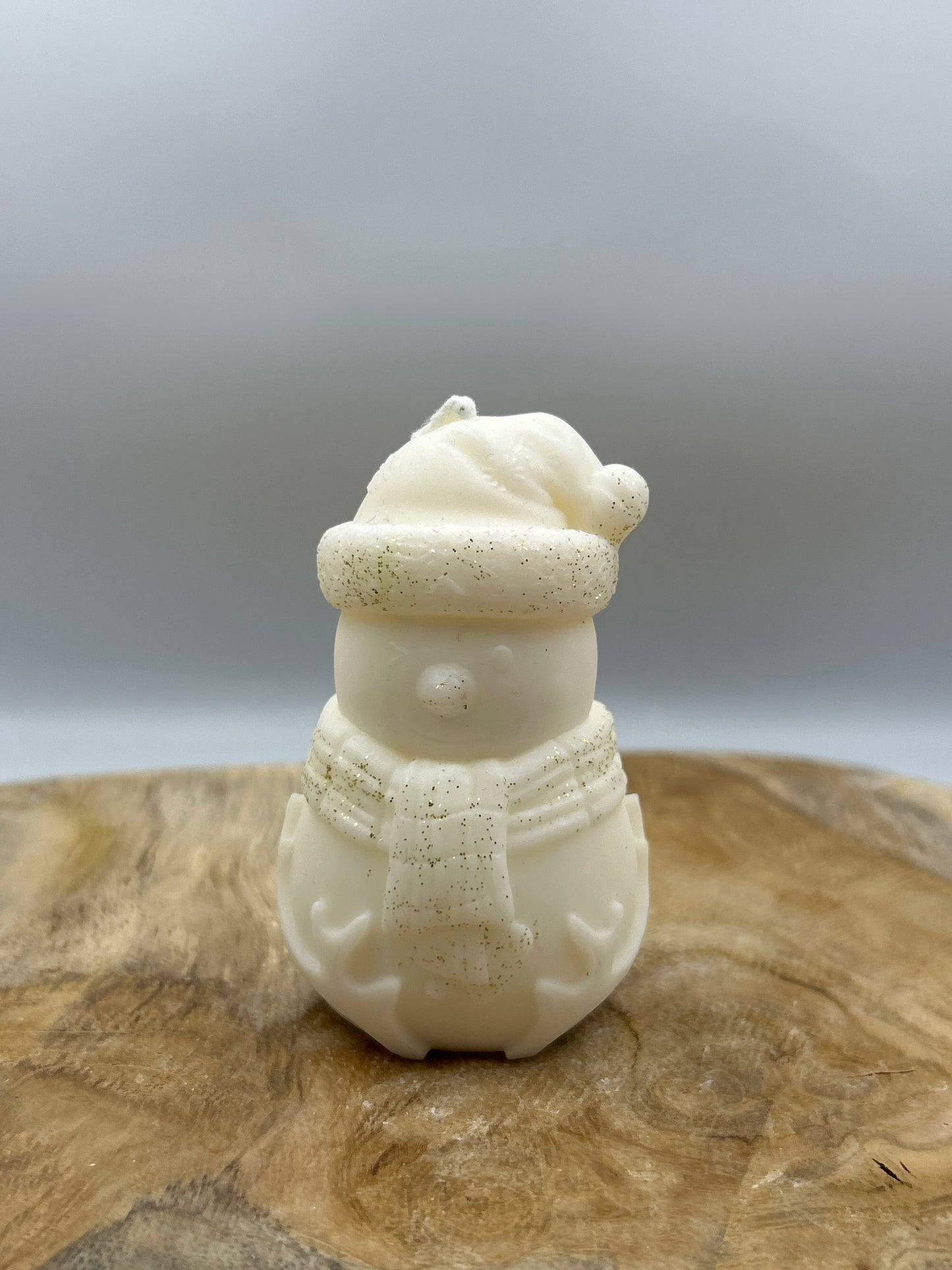 Bougies bonhomme neige rond