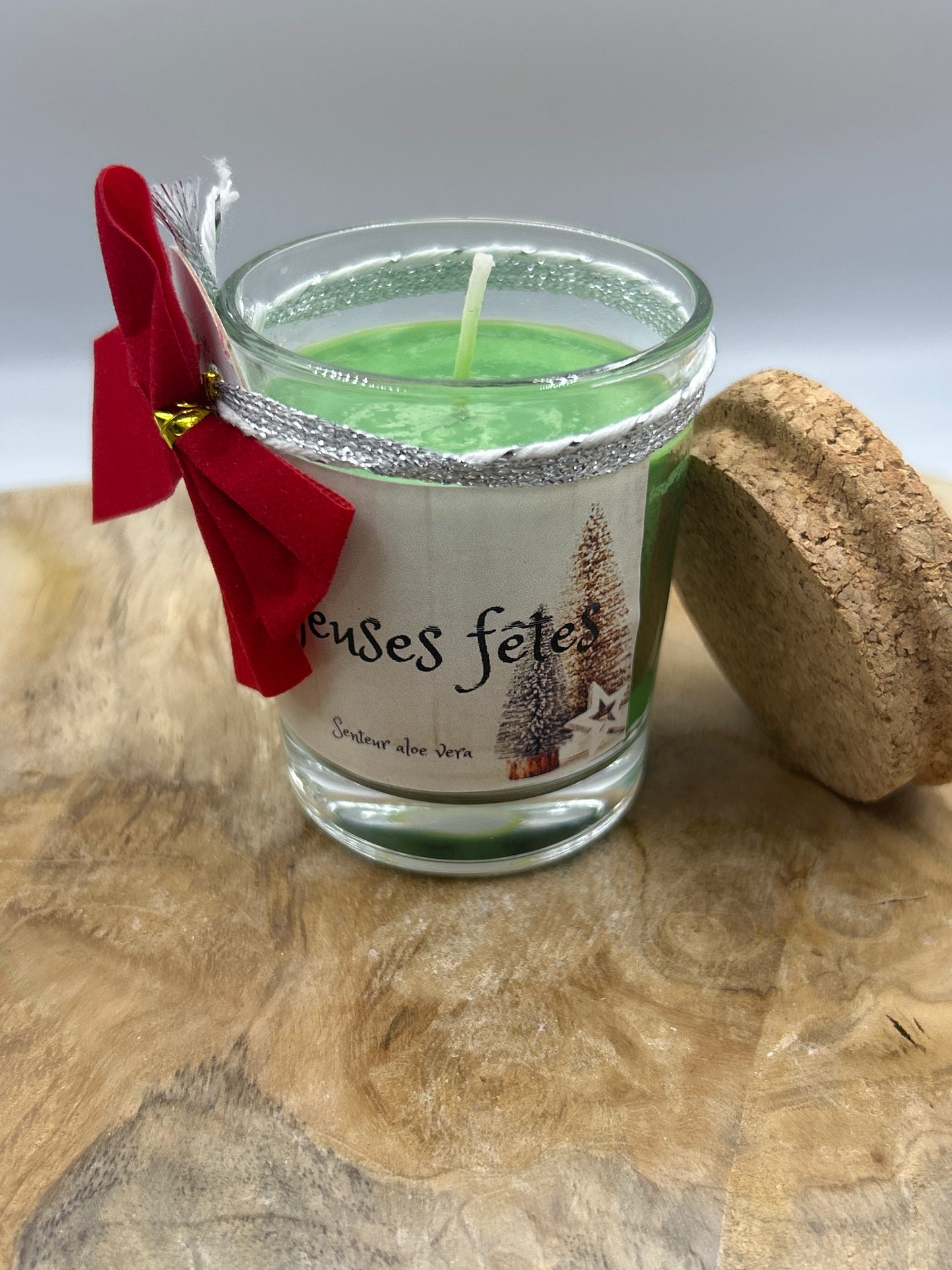 Bougies parfumées petits pots de Noël