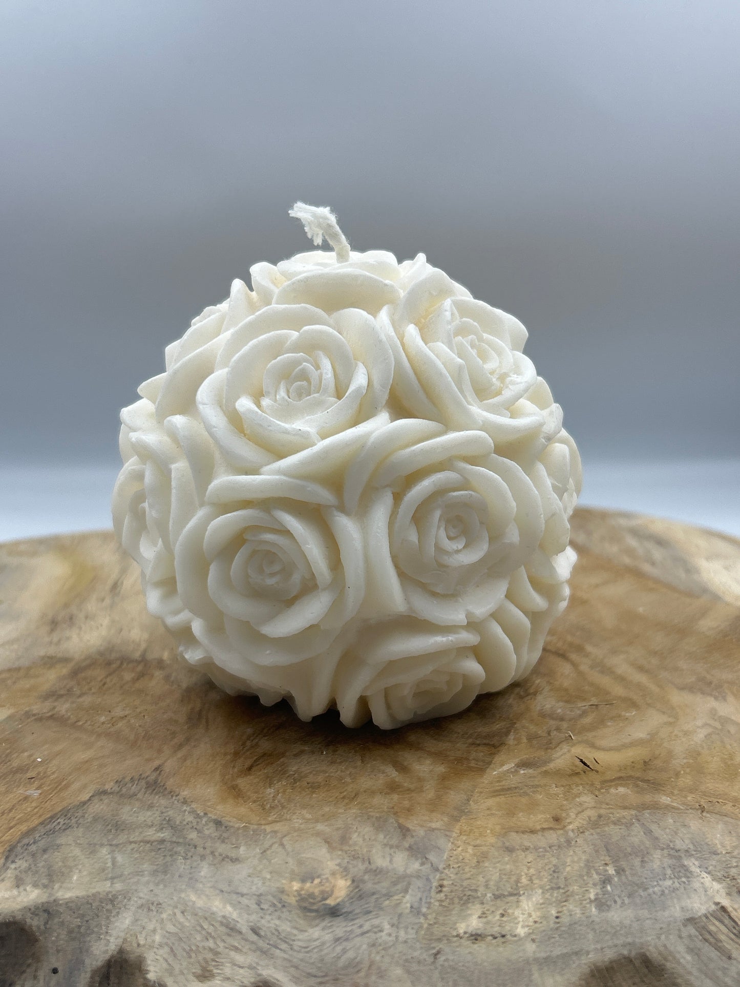 Bougie boule rose