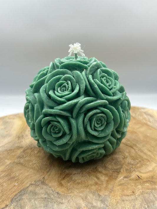 Bougie boule rose