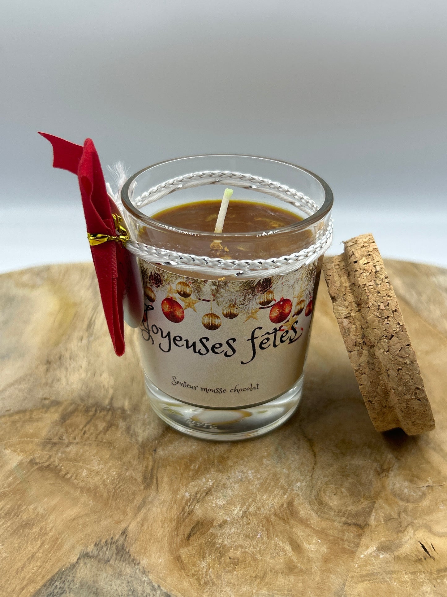Bougies parfumées petits pots de Noël