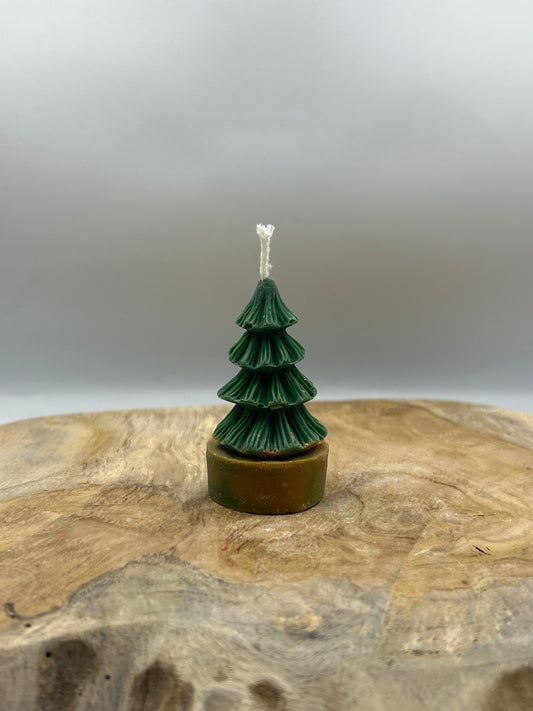 Bougies petit sapin socle