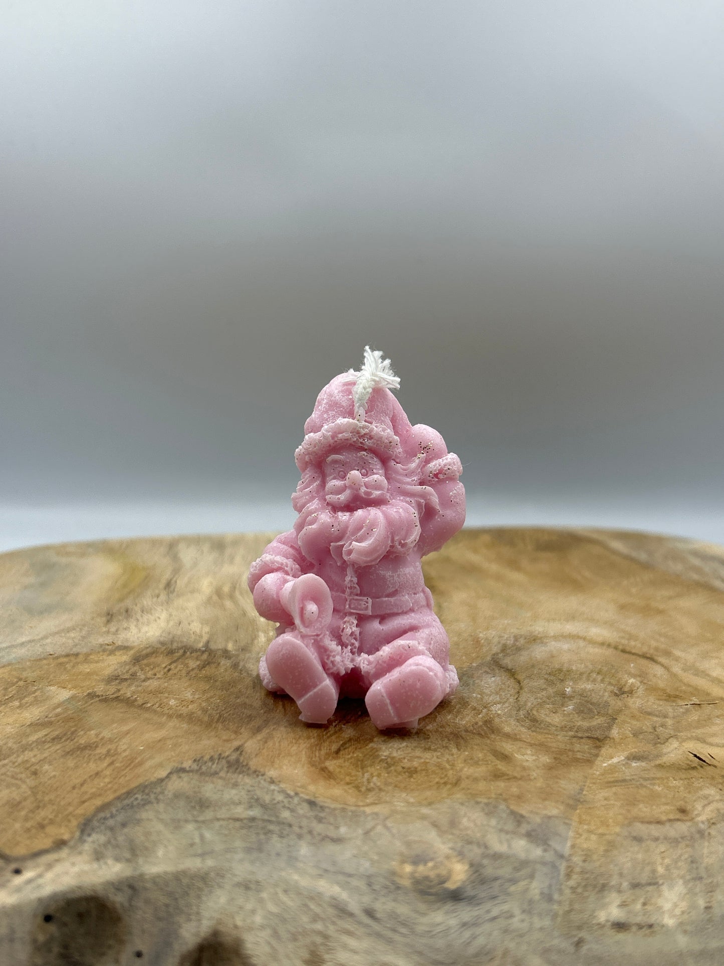 Bougies père Noël assis