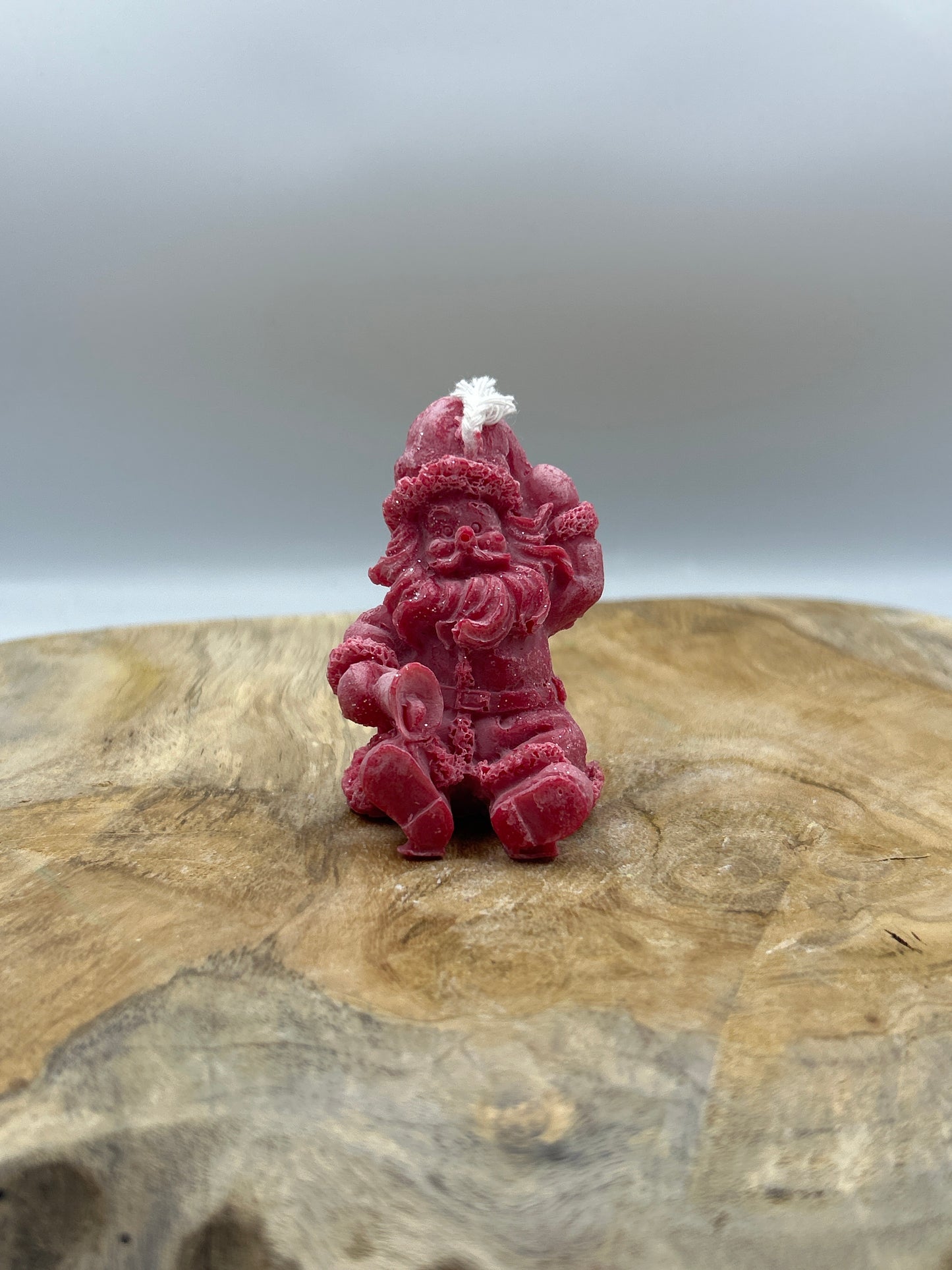 Bougies père Noël assis