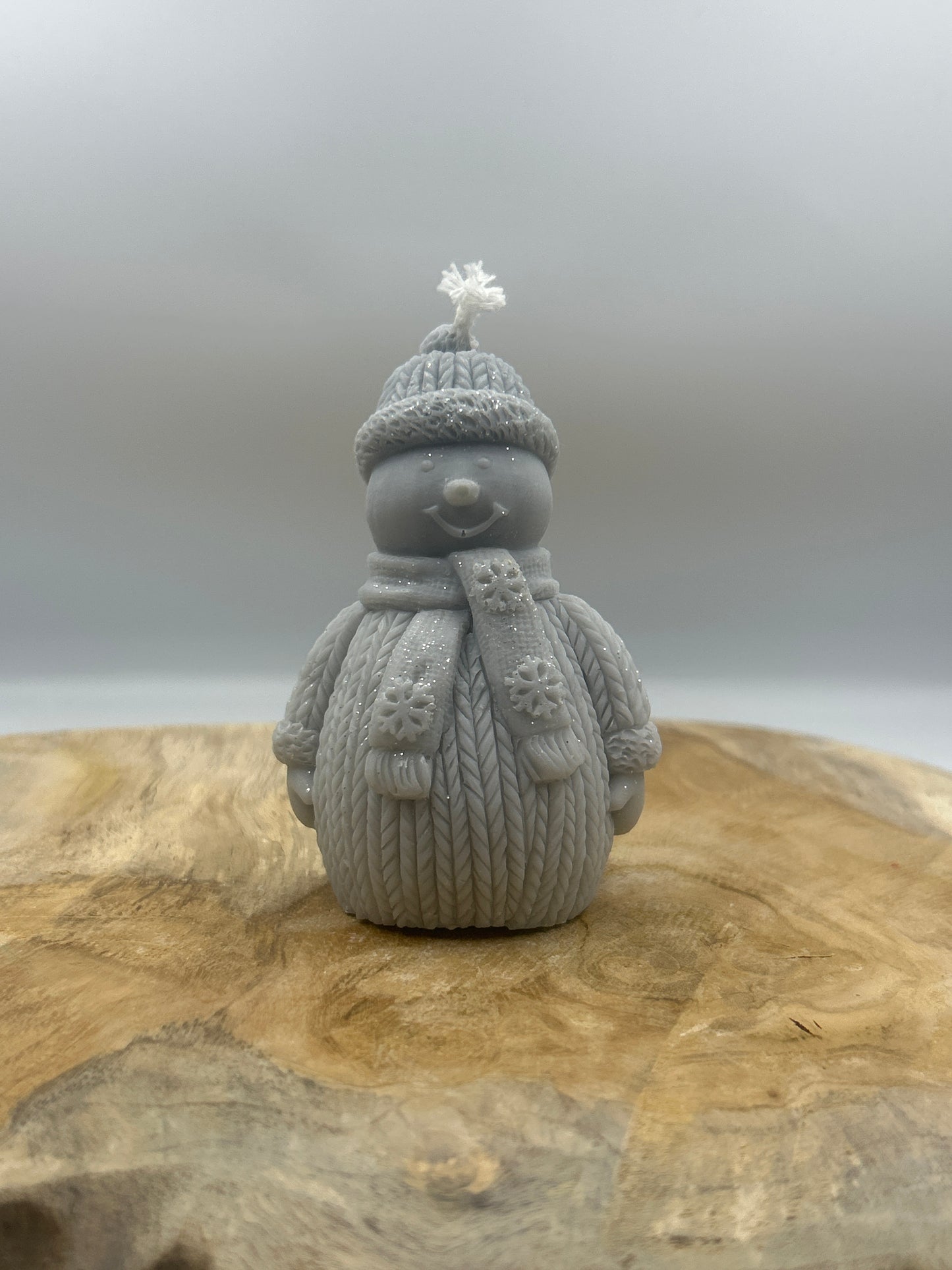 Bougies bonhomme de neige