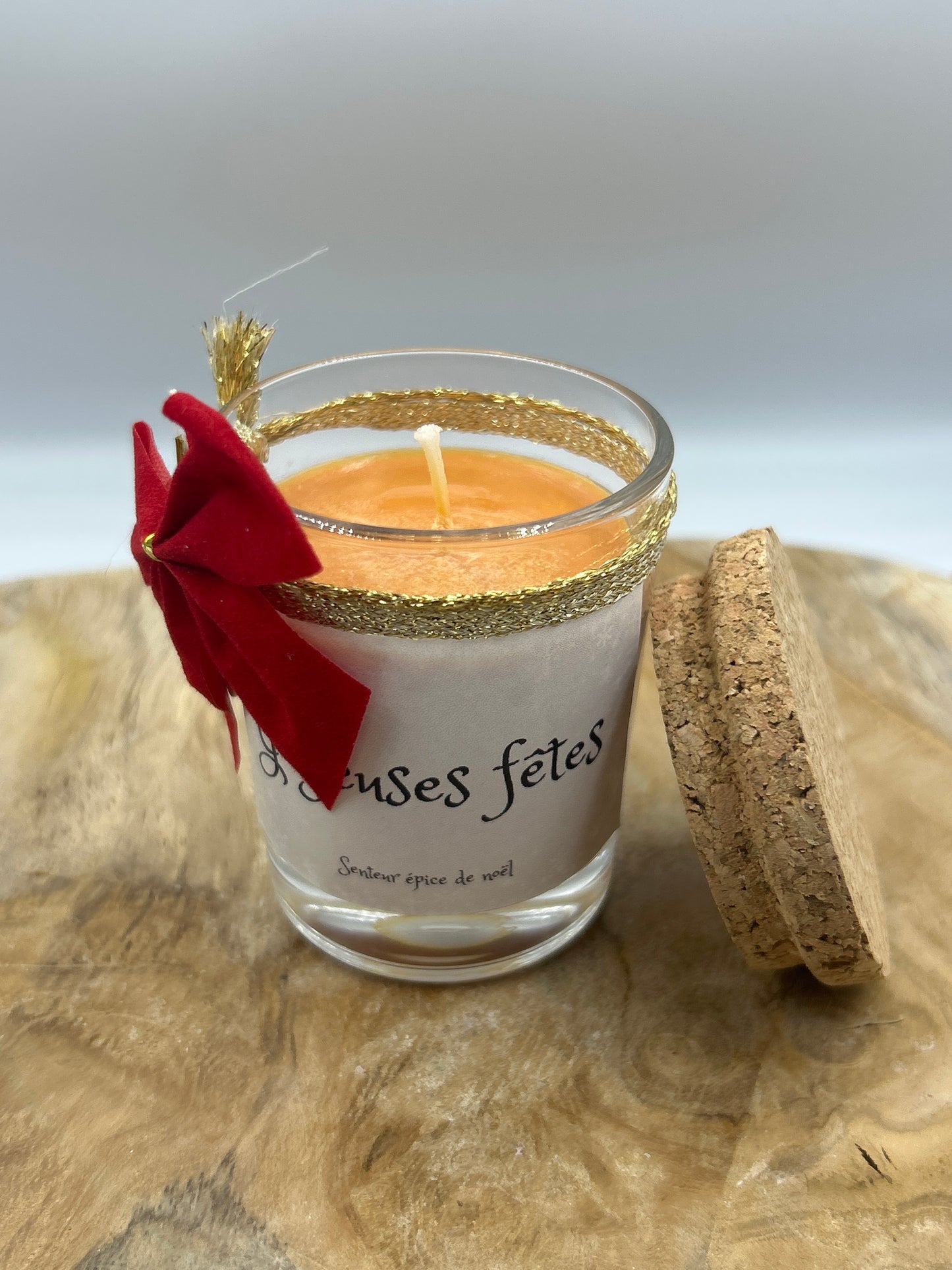 Bougies parfumées petits pots de Noël