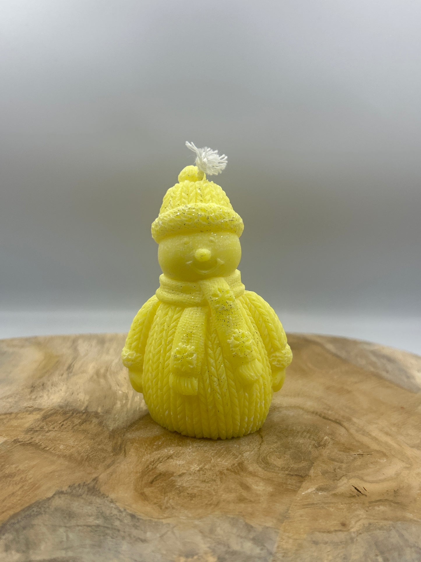 Bougies bonhomme de neige