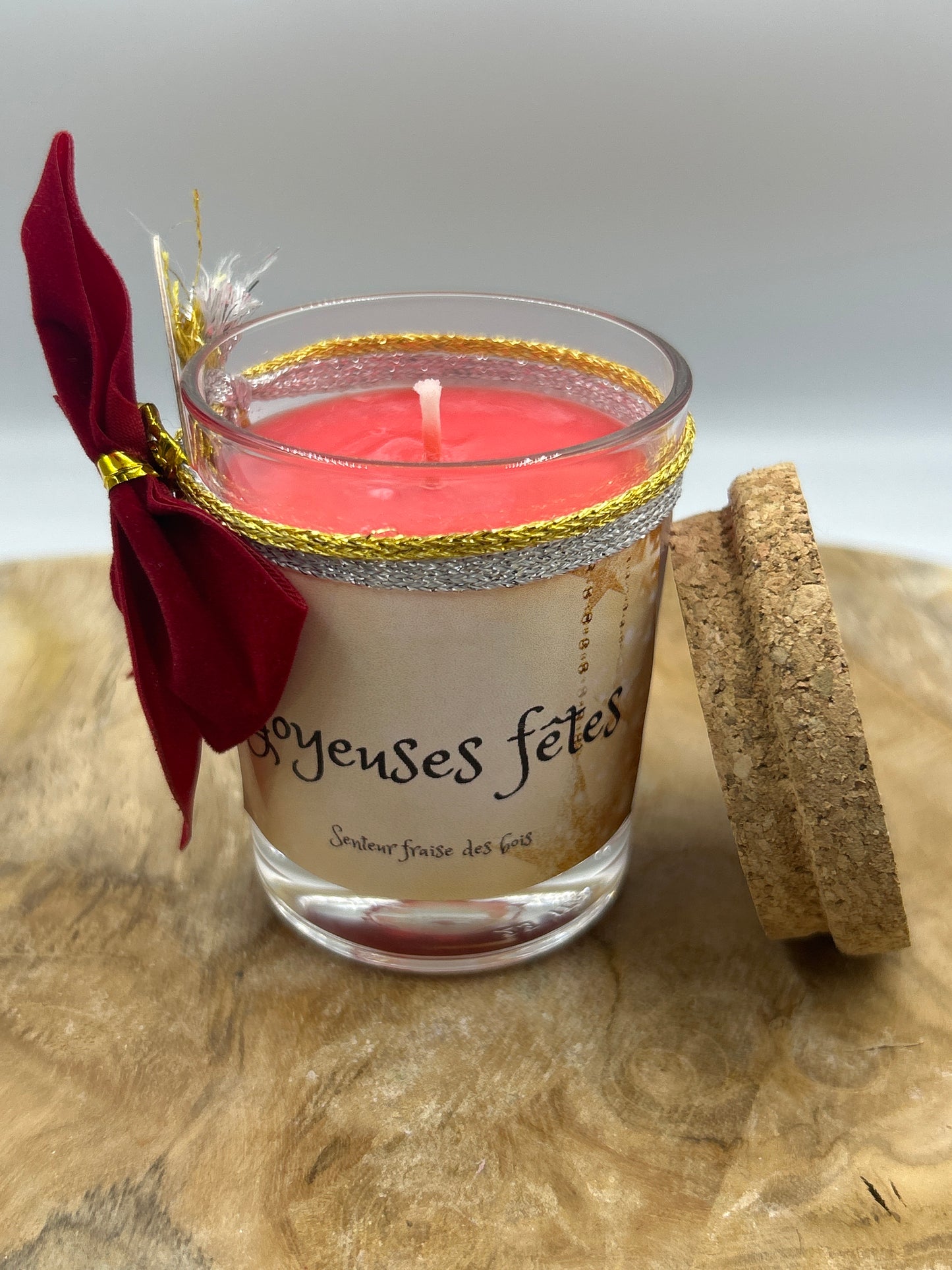 Bougies parfumées petits pots de Noël