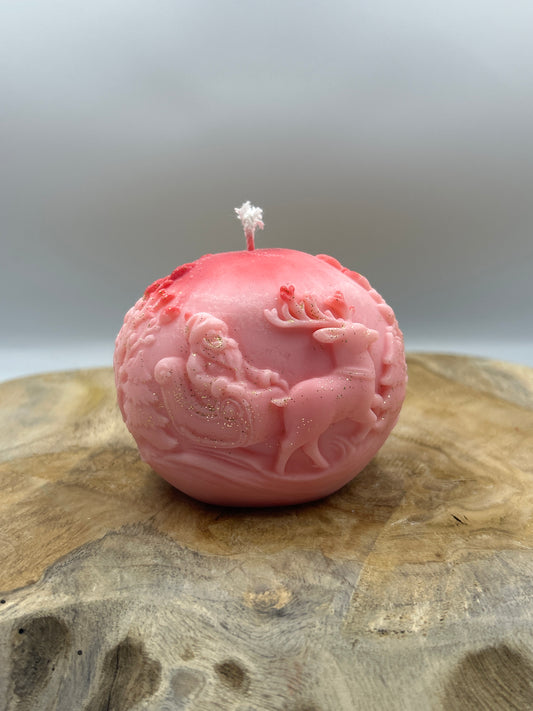 Bougies boule père Noël