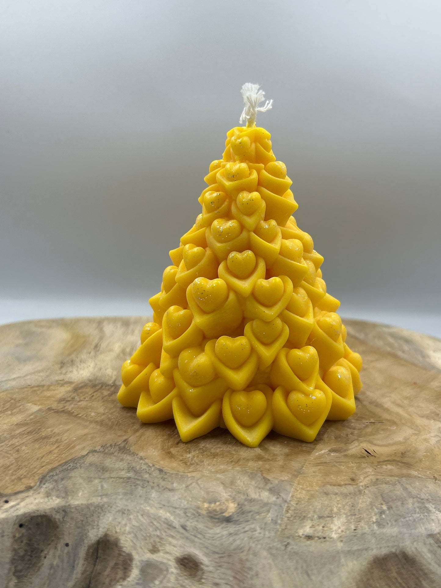 Bougies grand sapin cœur