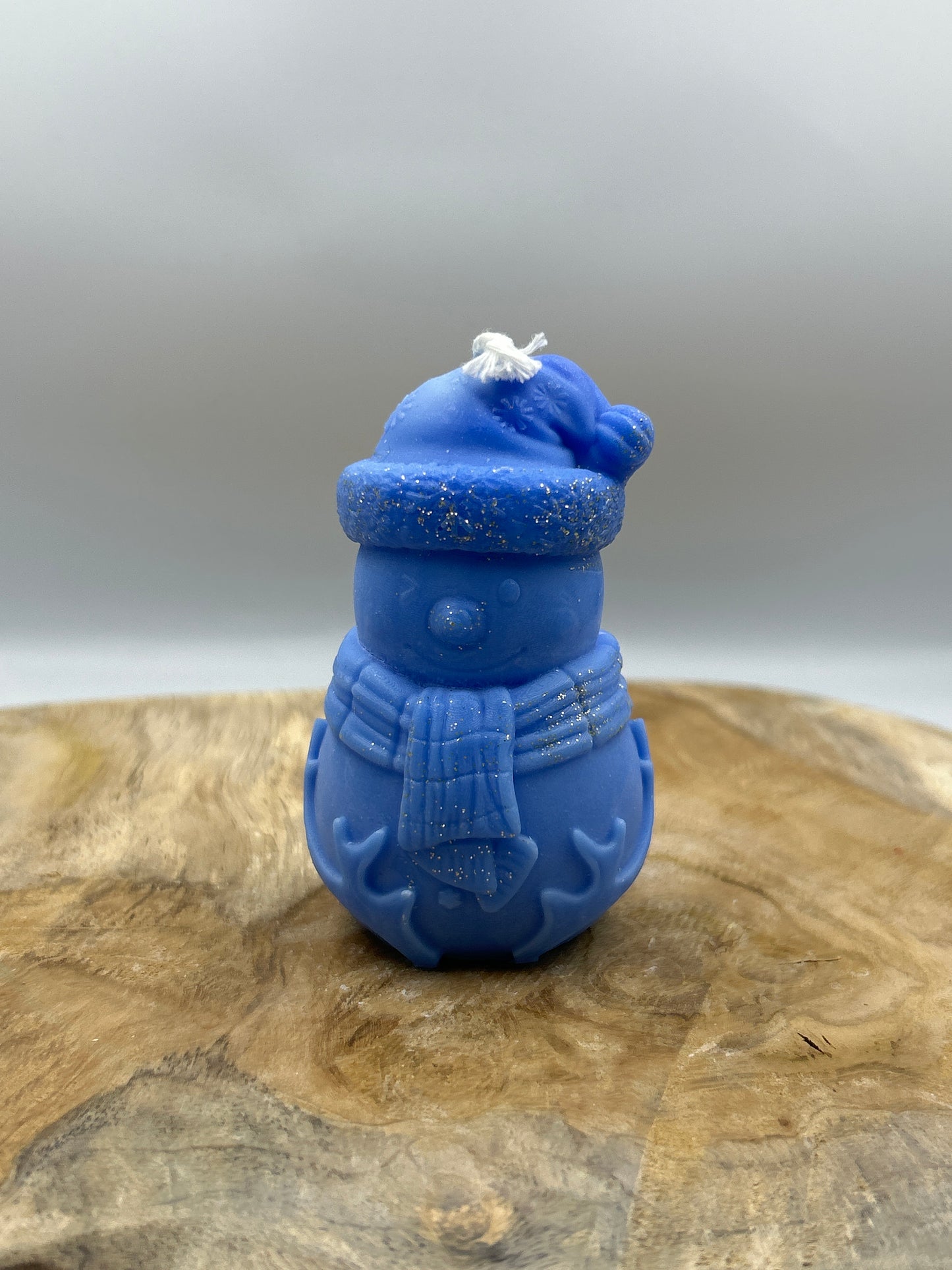 Bougies bonhomme neige rond