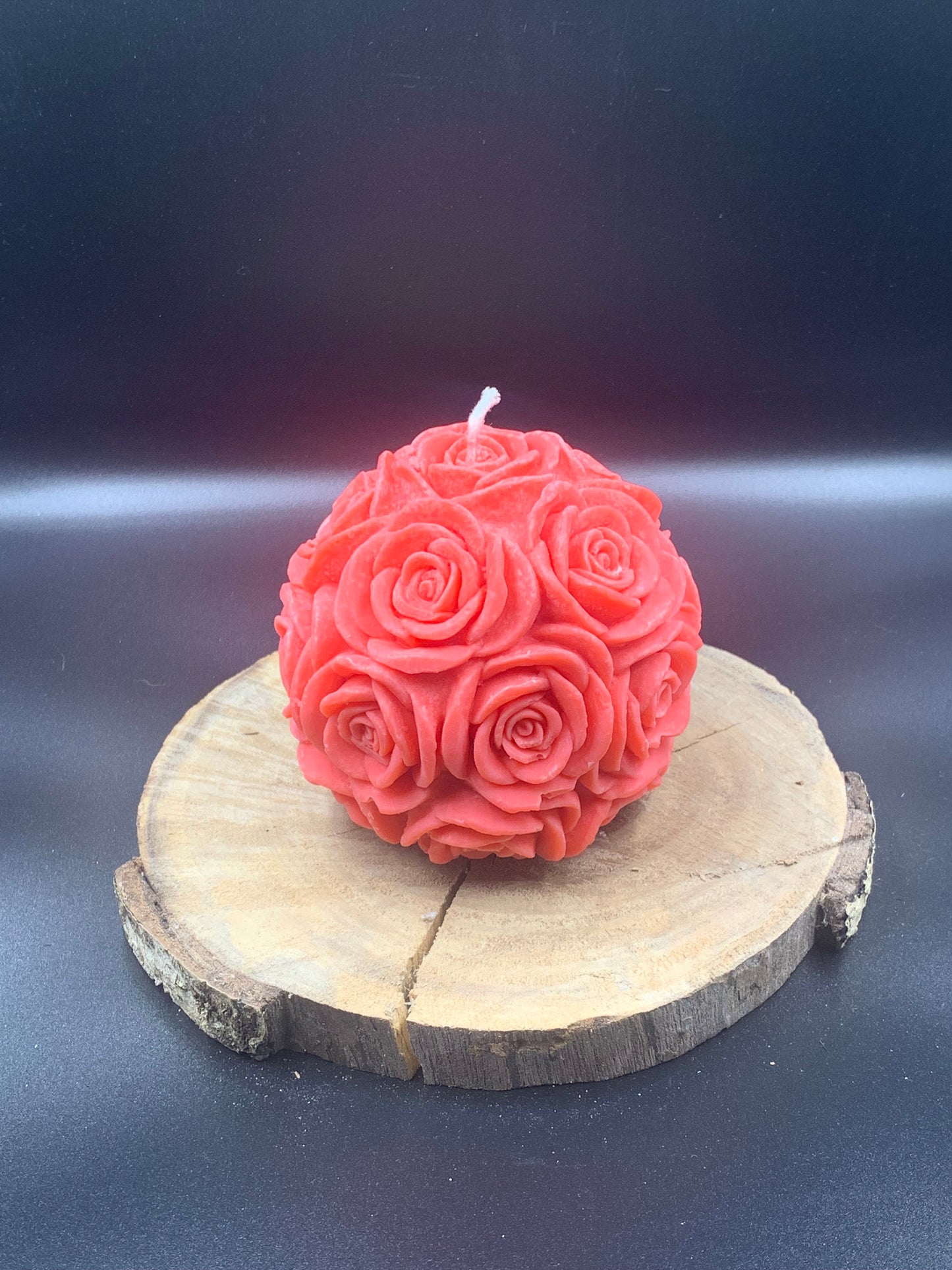 Bougies boule rose